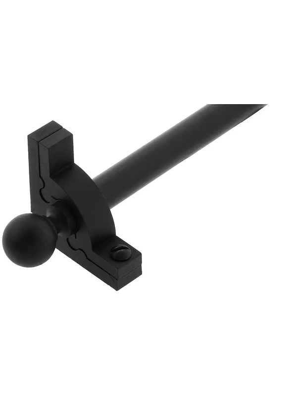 Sovereign Ball Tip Stair Rod - 1/2" Diameter Brass With Standard Brackets - Wrought Iron - 28.5" Money Back Guarantee