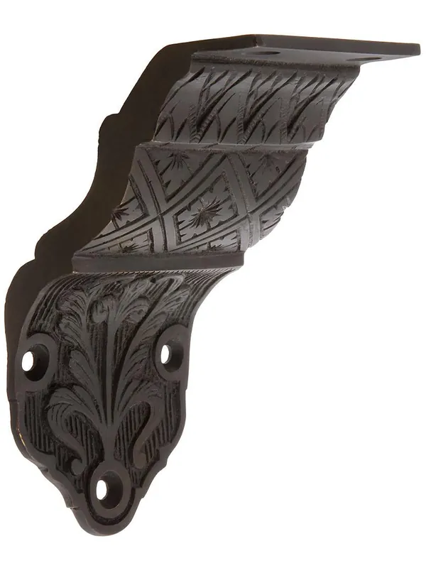 While Supplies Last Ornate Victorian Cast Brass Handrail Bracket - Oil-Rubbed Bronze