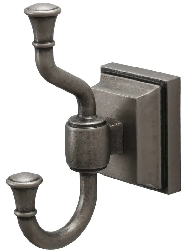 Stratton Towel Hook - Antique Pewter Free Returns