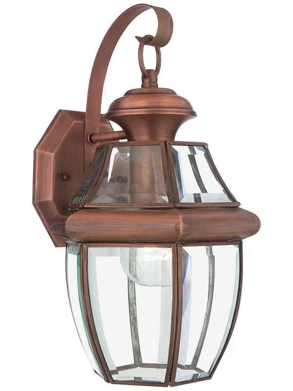Newbury Medium Outdoor Wall Lantern - Aged Copper Factory Price