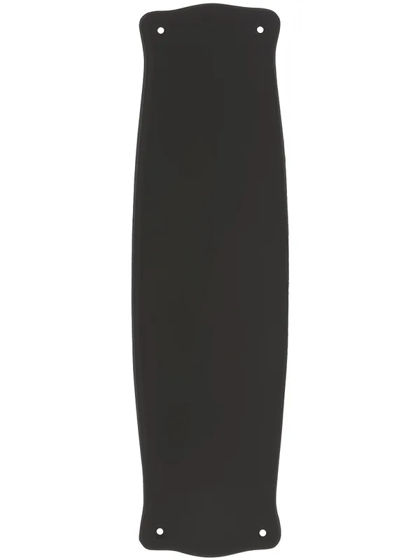 Prairie Style Push Plate In Solid, Cast Brass - Oil-Rubbed Bronze Final Sale