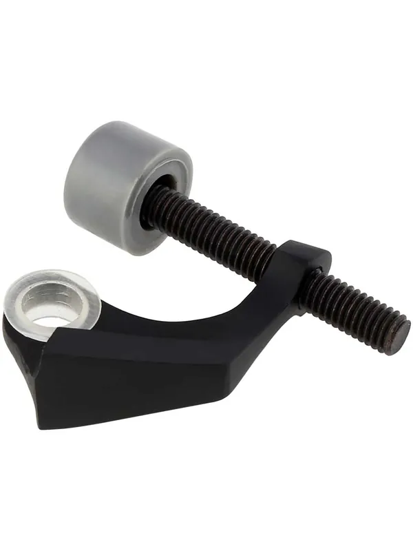 Brass Hinge Pin Door Stop - Matte Black Clearance