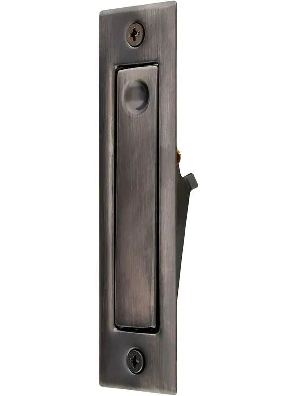 Best Seller Large Pocket Door Jamb Bolt - Antique Pewter