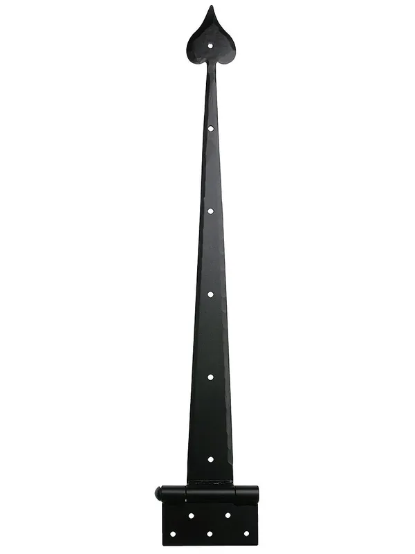 Must Have Heavy Duty Forged Iron Strap Hinge With Heart Design
