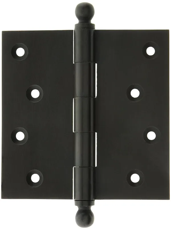 4-Inch Solid Brass Door Hinge With Ball Finials - Oil-Rubbed Bronze Buy Online