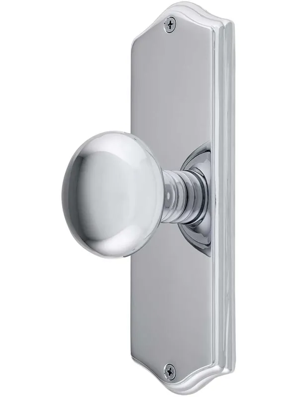 Price Drop Colonial Revival Door Set With Providence Knobs - Polished Chrome - Passage - 2 3/4