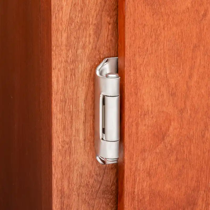 3/8" Inset Partial Wrap Hinges - Chrome - pair Shop Now