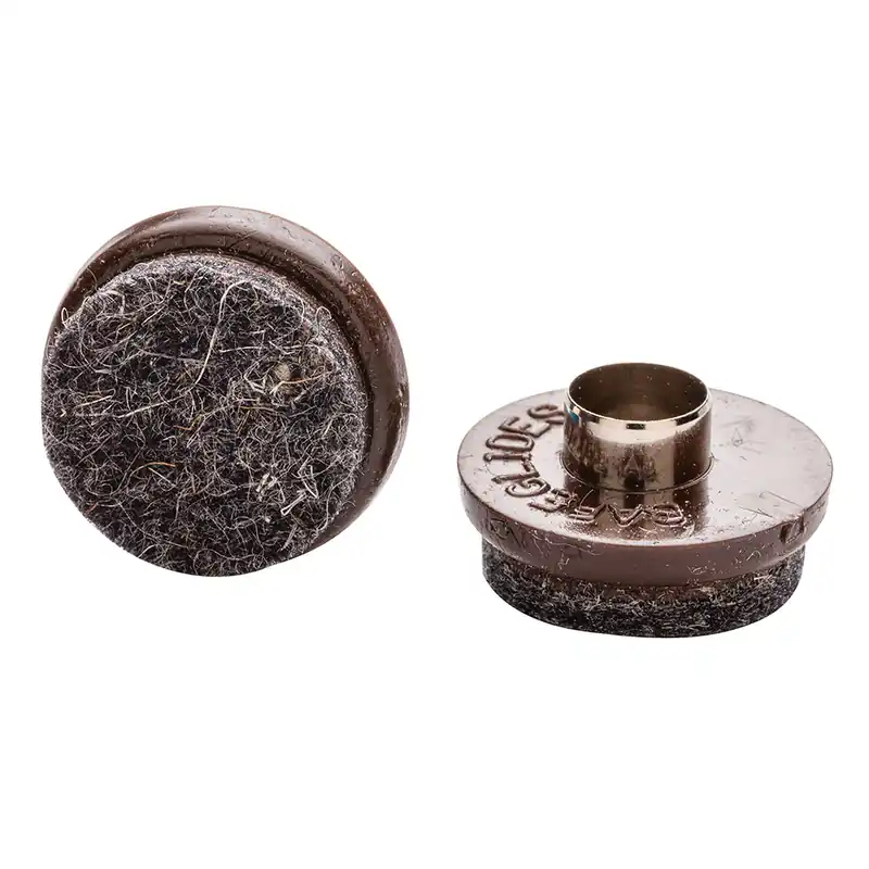 In Demand Tap-In Glides, Brown, 7/8" diameter