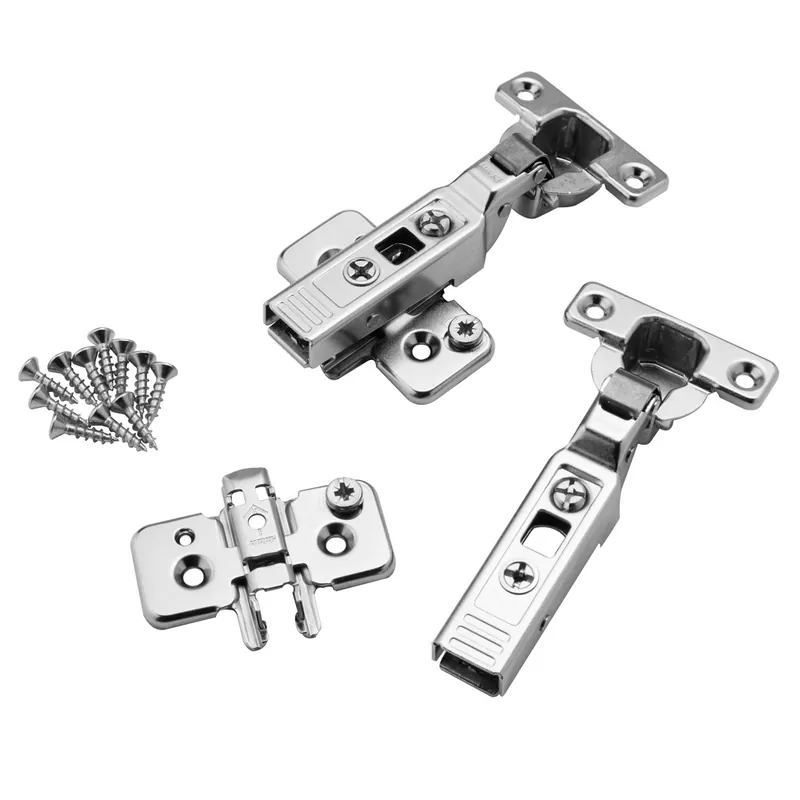 Hassle-Free Returns Half Overlay Mini Blum® 26mm 90° Clip-On Frameless Overlay Hinges, Pair
