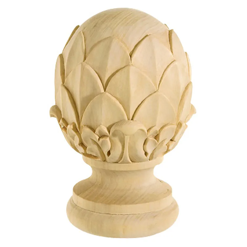 Instant Buy Small Rubberwood Artichoke Finial (1739)