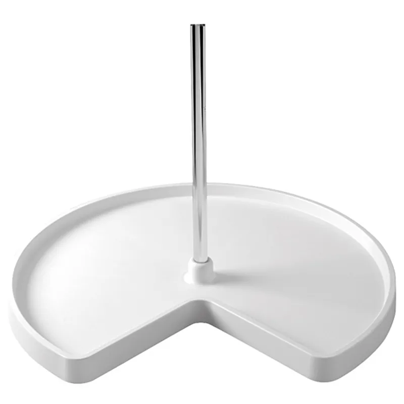 32" Kidney Shaped Lazy Susan Single Shelf Only, White (3471-32-11-52) Must Have