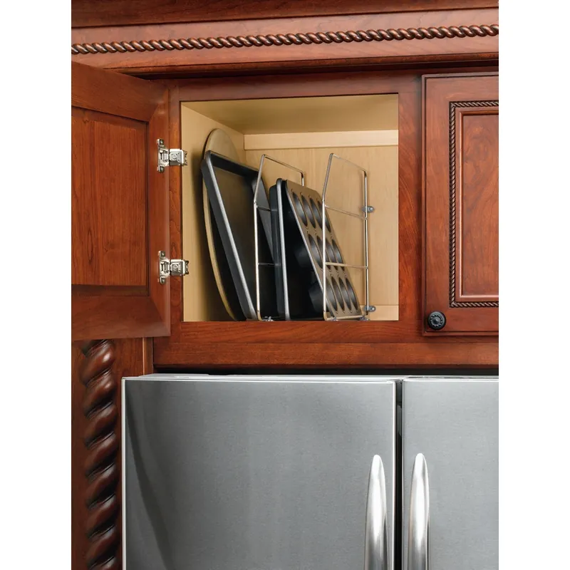 Instant Buy 12 in. Bakeware Organizer and Tray Divider - White (10 Pack)