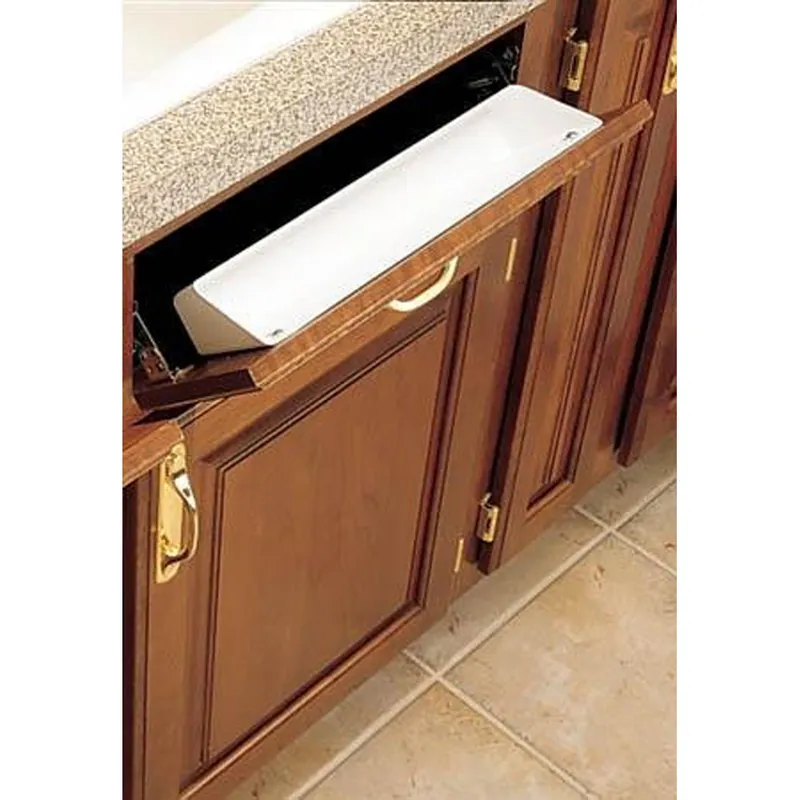 Weekend Sale Tip-Out Tray LD Deluxe w/ 45 Degree Hinges - 22 in. White