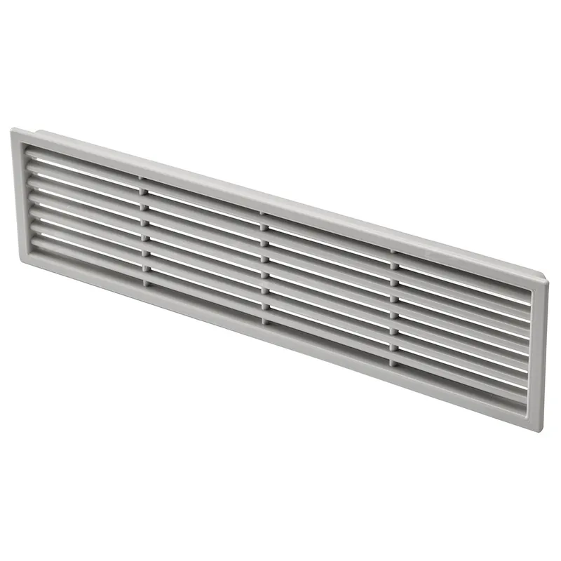 Special Discount Gray Rectangular Vent Grill, Fits 2-1/2'' x 10'' Opening