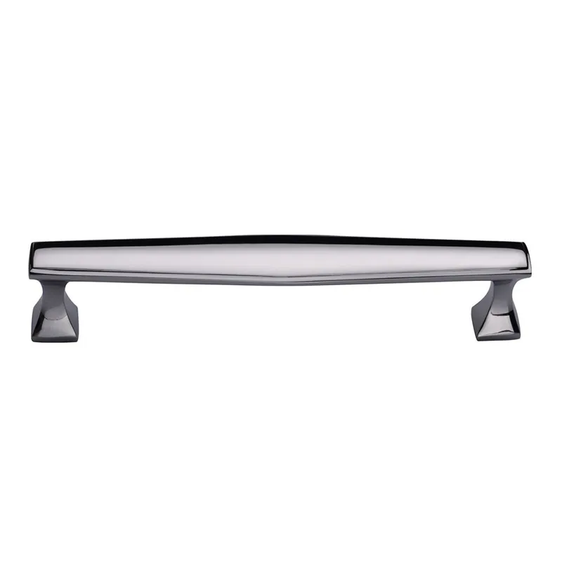 Trending 4-1/2'' Deco Cabinet Pull, Polished Chrome