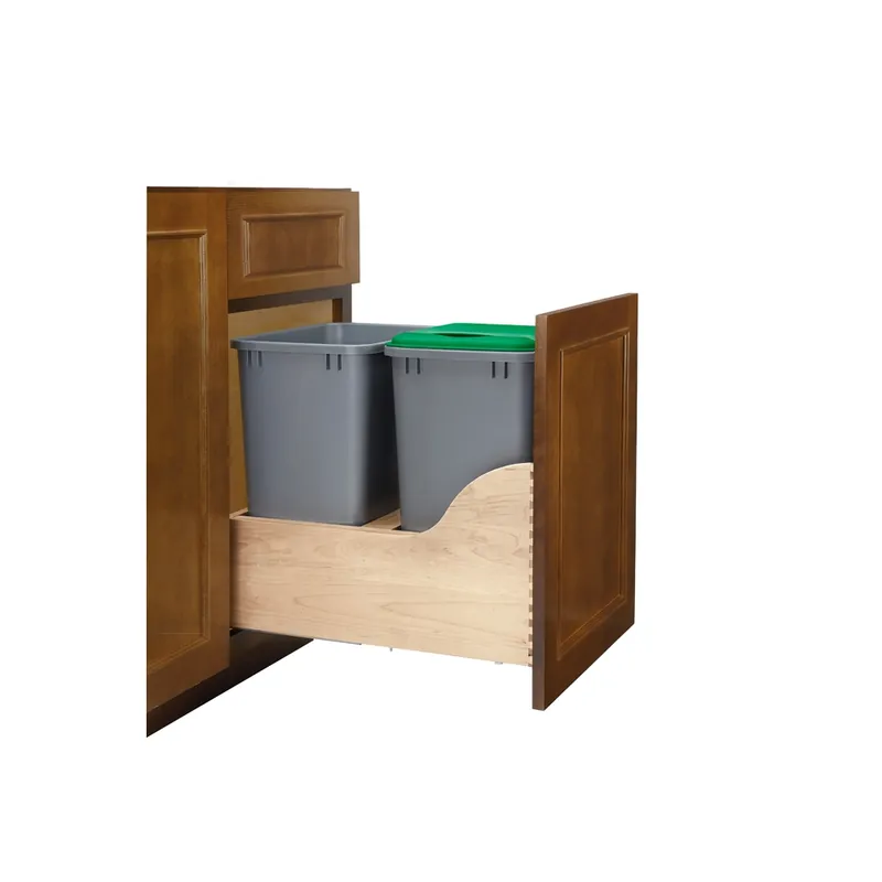 Double Soft-Close w/ Blum Movento Slides Waste Containers - 35 qt. Price Cut