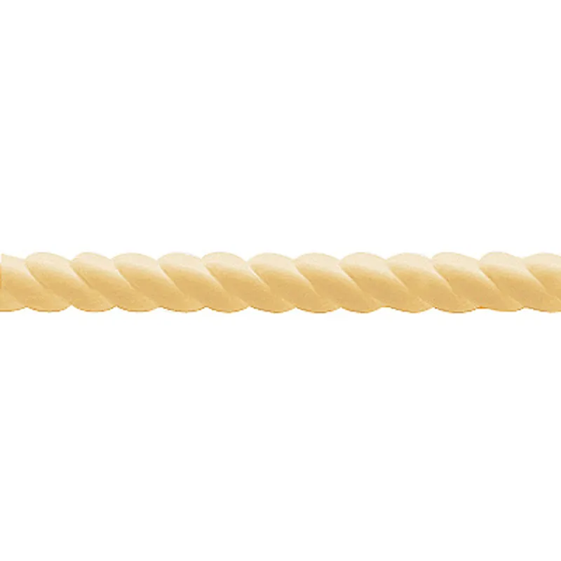 European Beech Full Round Rope Molding: 3/4" dia. (1408) Fast Shipping