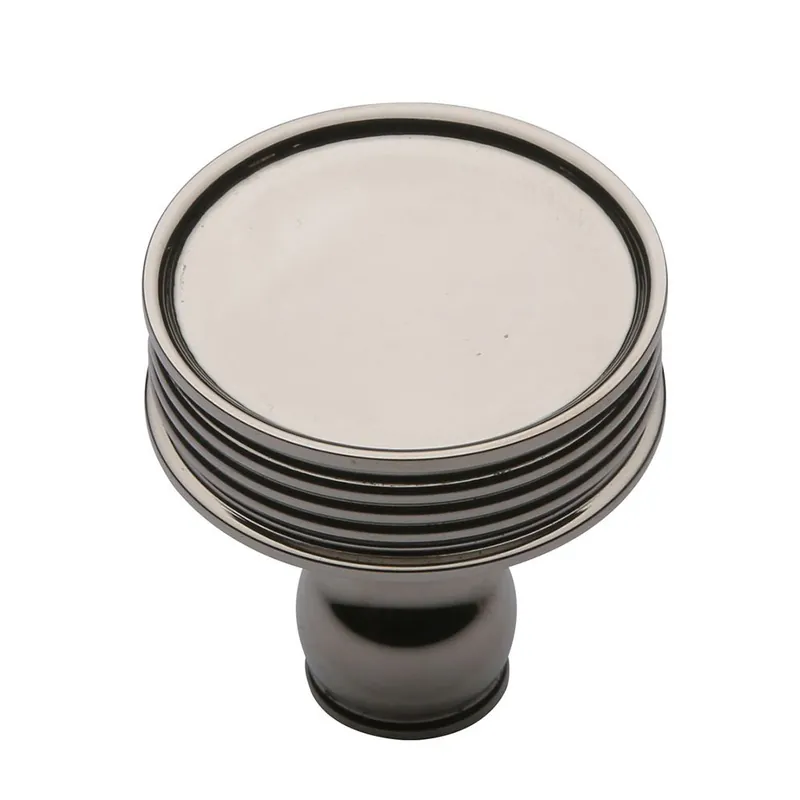 1-1/4'' Lisbon Ridged Cabinet Knob, Polished Nickel Special Offer