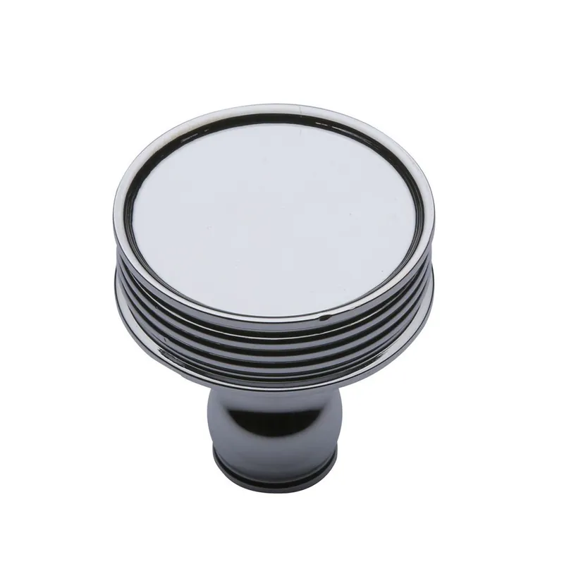 Get Yours 1-1/4'' Lisbon Ridged Cabinet Knob, Polished Chrome
