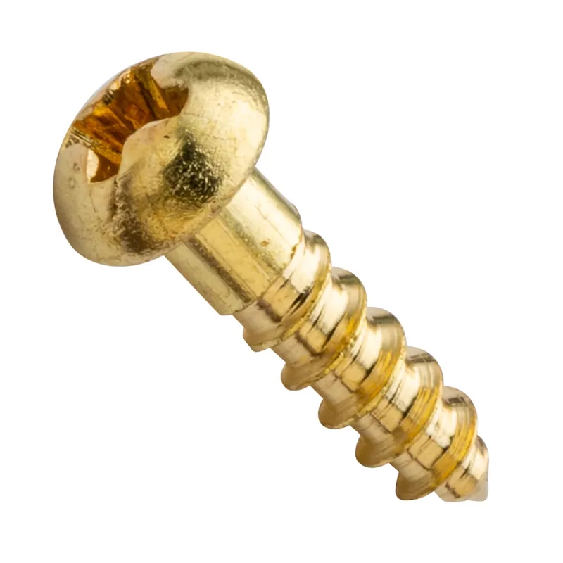 Centerline #5 x 1/2'' Round Head Phillips Wood Screws, Solid Brass, 50-Pack Same Day Shipping