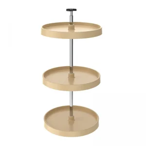 Viral Rev-A-Shelf Value Line Full Round Lazy Susan 3 Shelf Set 18" With 31"-38" Post Almond