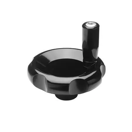 EN 527.2 Six-Lobed Control Knobs Plastic, with Revolving Handle - EN 527.2-80-P6-D (6MX73/D) Top Rated
