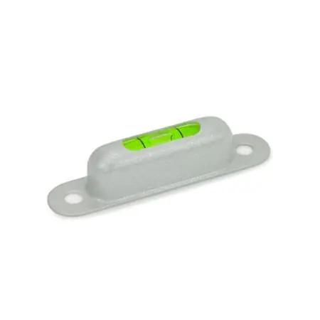 GN 2282 Screw-On Spirit Levels Brass Housing, with Mounting Holes - GN 2282-MSR-57-G-50-1 Hassle-Free Returns