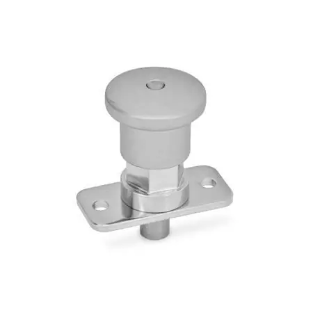 GN 822.9 Mini Indexing Plungers Stainless Steel, Lock-Out and Non Lock-Out, with Hidden Lock Mechanism, Plate Mount - GN 822.9-4-5-BN Hot Deal