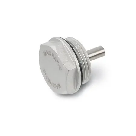 GN 738.1 Magnetic Threaded Plugs Aluminum, Magnet Material AINiCo, Resistant up to 356 °F, Plain Finish - GN 738.1-19-M14X1.5 Bulk Order