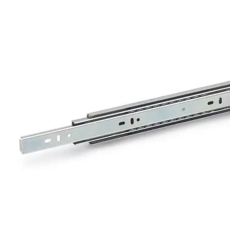 GN 1412 Telescopic Slides Steel, with Full Extension and Self-Retracting Mechanism, Load Capacity up to 96 lbf - GN 1412-300-F-1-ZB Seasonal Sale