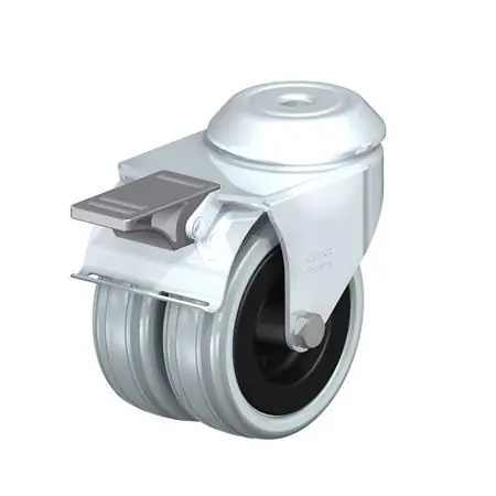 Professional Grade LMDA-VPA Medium Duty Twin Swivel Casters Steel, with Bolt Hole Mounting - LMDA-VPA-50-G (500GBB9)