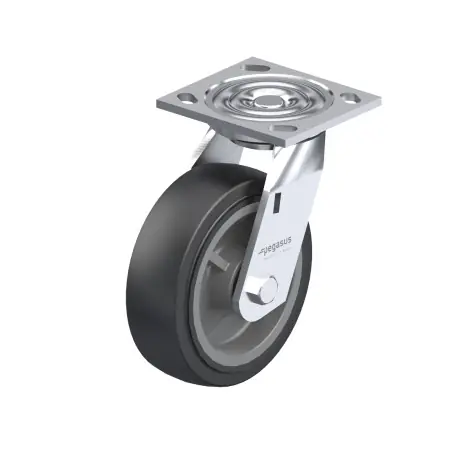 WN 22882.1 Medium Duty Casters Polyurethane Wheel Tread, Polypropylene Wheel Core, Medium Version - WN 22882.1-4-R-B-M-ST Express Delivery