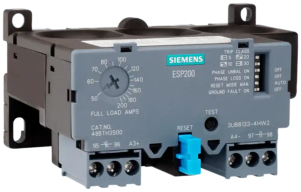 High Quality Siemens 3UB81334FW2 3-Pole Class 48 Solid State Overload Relay 13 - 52-Amp