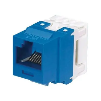 Best Choice Panduit NK688MBU ABS/Polycarbonate Category 6 UTP Jack Module RJ-45 Modular Keystone Blue NetKey
