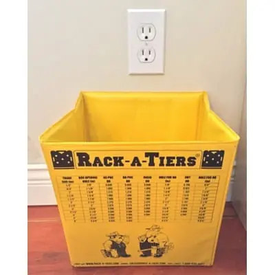 Rack-A-Tiers 51010 Small Pop-Up Open Garbage Can Yellow 9-Inch x 7-1/2-Inch x 10-Inch Factory Price