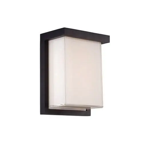 Limited Offer Modern Forms WS-W1408-BK Exterior High Output LED Wall Sconce 11.5-Watt 120-Volt AC Black Ledge