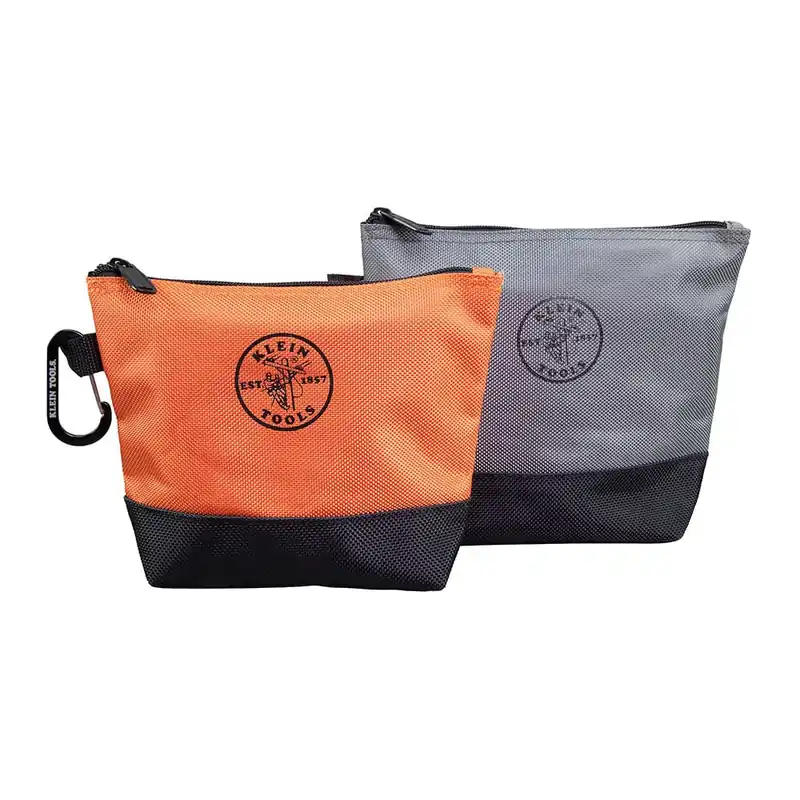 Express Delivery Klein Tools 55470 1 Pockets Zipper Stand-Up Bag 1680D Ballistic Nylon Body Orange Black Gray Black 9-Inch x 1-1/8-Inch x 7-1/2-Inch