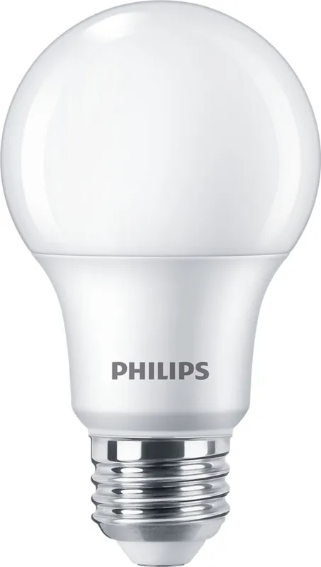 Philips Lighting 545897 Dimmable A19 LED Lamp E26 Single Contact Medium Screw Base 8.8-Watt 800-Lumens 90 CRI 4000K Cool White CorePro Price Drop