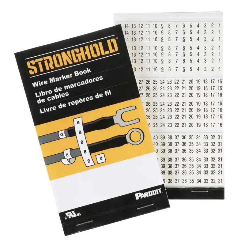 Trusted Brand WIRE MARKER BOOK PAND PCMB 16 COMB NUMB LETTERS BOOK