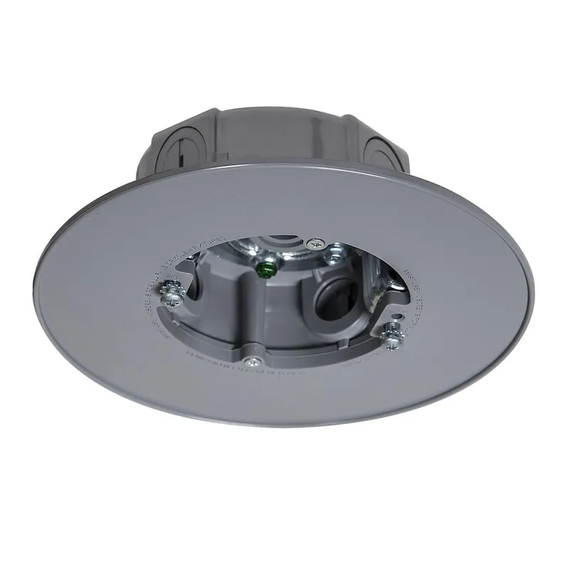 Raco PRCF57550GY Weatherproof Non-Metallic Ceiling Fan Luminaire Box Gray For Outdoor Fans Chandeliers or Pendant Lights Outdoor Comforts™ Money Back Guarantee
