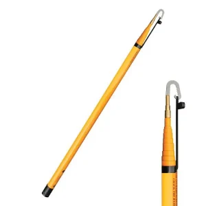 Limited Offer Rack-A-Tiers 82016 Fiberglass Telescoping Pulling Poles 16-ft Polyester Resin Baked Enamel