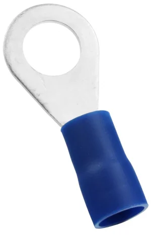 Panduit EV6-12R-Q Insulated Ring Terminal Tin Plated Copper 6-AWG Blue StrongHold™ Premium