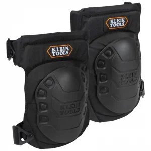 Klein Tools 60344 Universal Hinged Gel Knee Pad 10.7-Inch x 9.8-Inch Black Reduced Price