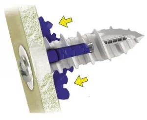 WALLDRILLER ANCHOR KIT AND PAN HEAD COMBINATION DRIVE SCREW DOTTIE WDPK6 ANCHOR KIT SCREW Fast Shipping