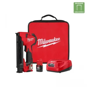 Milwaukee Tool 2448-21 Cordless Cable Stapler Kit 12-Volt M12™ Exclusive