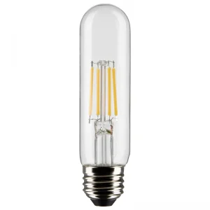 Premium Satco S21345 T10 Vintage Style LED Lamp 5.5-Watt E26 Medium Base 450-Lumens 90 CRI 3000K Soft White
