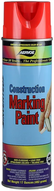 Bowie 99-PT246 Inverted Construction Marking Paint 20 oz Can Fluorescent Red Cheap